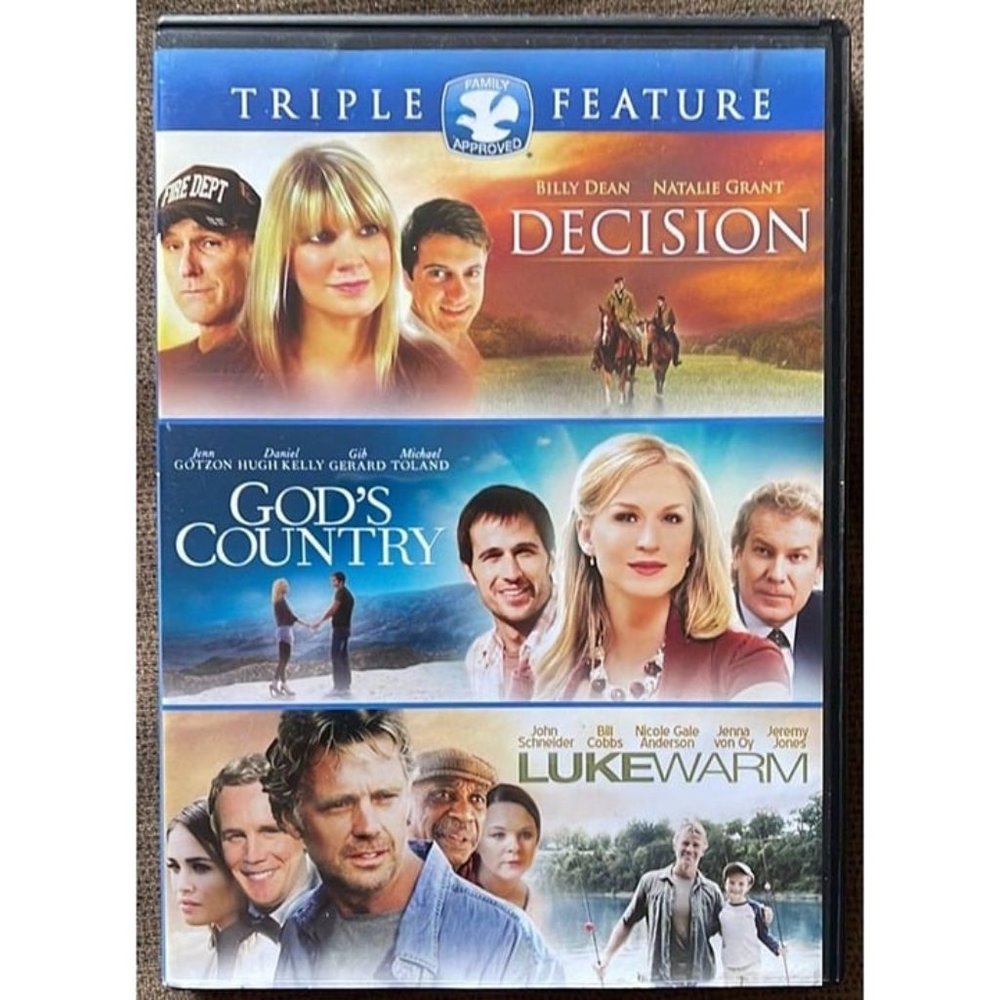 Decision/Gods Country/Lukewarm (DVD, 2015, 2-Disc Set)